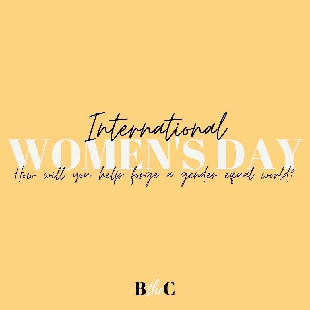 How will YOU help forge a gender equal world? We encourage everyone that follows us to take some time today to answer this important question. 
.
.
BTC strives for all our women to embrace community over competition. We are dedicated to supporting an